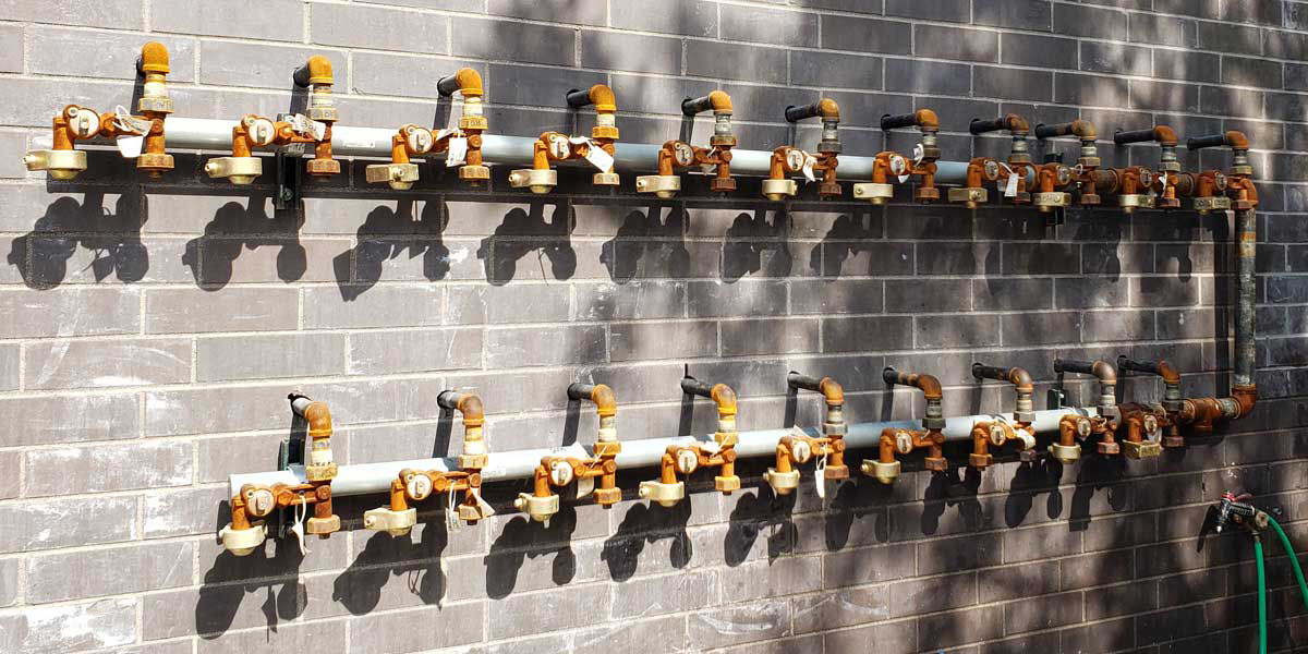Roof top gas piping system installed by Chicago Gas Leak Repair